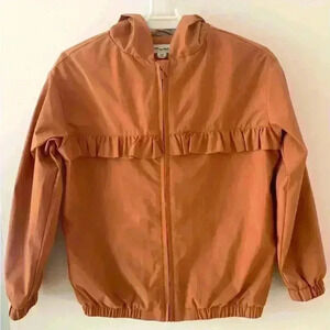 MILES THE LABEL Rusty  Ruffled Zip Up Jacket